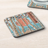 Een vroege stijger krijgt drie maten van geluk bier onderzetter (Linkerzijde)