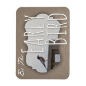 Een vroege vogelmotief zijn magneet (Verticaal)