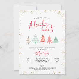 Een vrolijk avontuurtje wacht op Baby shower Kaart