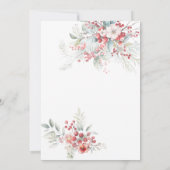 Een vrolijk beetje elegante winterbloem Baby showe Kaart (Achterkant)