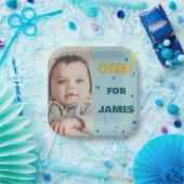 Een vrolijk Bord van de eerste verjaardag met Scha (Feest)