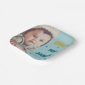 Een vrolijk Bord van de eerste verjaardag met Scha (Gebogen)