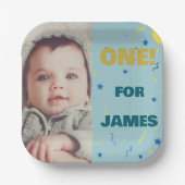 Een vrolijk Bord van de eerste verjaardag met Scha (Voorkant)