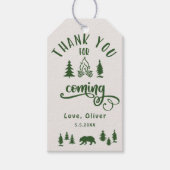 Een vrolijk camper verjaardagsfeestje cadeaulabel (Voorkant)