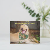 Een vrolijk hart doet het goed als een medicijn. briefkaart (Staand voorkant)