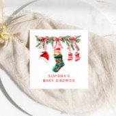 Een vrolijk kerst Baby shower Servet