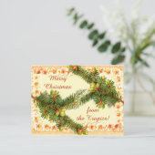 Een vrolijk kerst  Briefkaart (Staand voorkant)