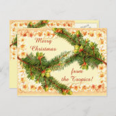 Een vrolijk kerst Briefkaart (Voorkant / Achterkant)