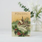 Een vrolijk kerst Briefkaart (Staand voorkant)