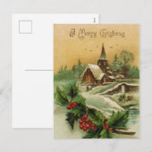 Een vrolijk kerst Briefkaart (Voorkant / Achterkant)