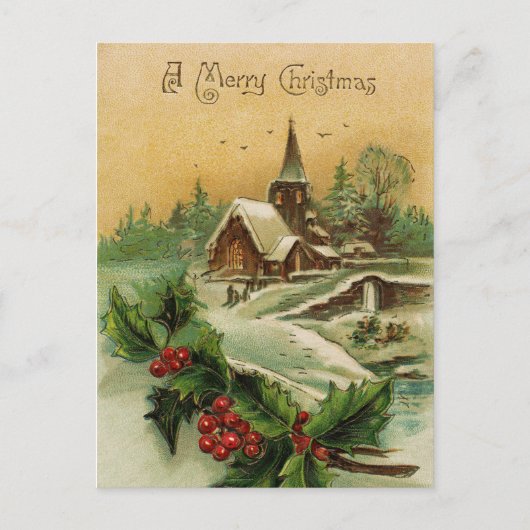 Een vrolijk kerst Briefkaart (Voorkant)