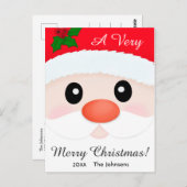 Een vrolijk kerst briefkaart Prettige feestdagen (Voorkant / Achterkant)