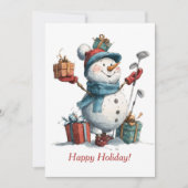 Een vrolijk kerst Wenskaart Feestdagenkaart (Voorkant)