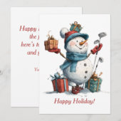 Een vrolijk kerst Wenskaart Feestdagenkaart (Voorkant / Achterkant)