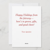 Een vrolijk kerst Wenskaart Feestdagenkaart (Achterkant)