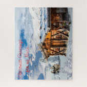 Een vrolijk kerstcadeau voor mijn nicht. legpuzzel (Verticaal)