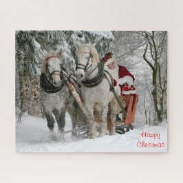 Een vrolijk kerstcadeau voor mijn nichtje. legpuzzel