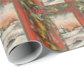 Een vrolijk kerstfeest, Bells en Snowy Village Cadeaupapier (Rol Hoek)