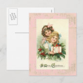 "Een vrolijk kerstfeest"  Briefkaart (Voorkant / Achterkant)