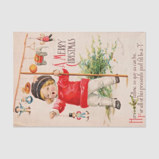 Een vrolijk kerstfeest door Ellen Clapsaddle Tissuepapier (Voorkant)