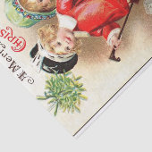 Een vrolijk kerstfeest door Ellen Clapsaddle Tissuepapier (Detail)