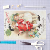 Een vrolijk kerstfeest door Ellen Clapsaddle Tissuepapier (Craft)