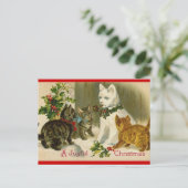 Een vrolijk kerstfeest en een gelukkig en gezond n feestdagenkaart (Staand voorkant)