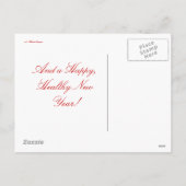 Een vrolijk kerstfeest en een gelukkig en gezond n feestdagenkaart (Achterkant)