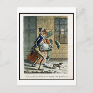 Een vrolijk kerstfeest en gelukkig nieuwjaar voor  feestdagenkaart