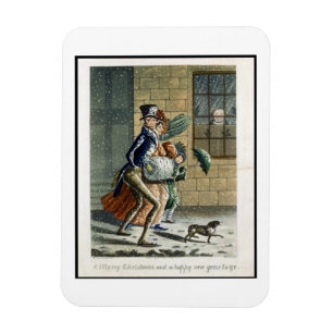 Een vrolijk kerstfeest en gelukkig nieuwjaar voor  magneet