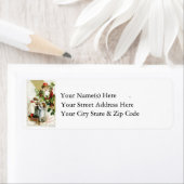 Een vrolijk kerstfeest etiket (Insitu)