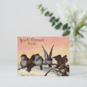 Een vrolijk kerstfeest feestdagenkaart (Staand voorkant)