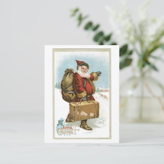 Een vrolijk kerstfeest feestdagenkaart (Staand voorkant)