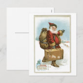 Een vrolijk kerstfeest feestdagenkaart (Voorkant / Achterkant)