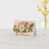  Een vrolijk kerstfeest gepersonaliseerd Kaart (Gele Bloem)