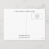 Een vrolijk kerstfeest, helder en gay feestdagenkaart (Achterkant)