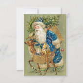 Een vrolijk kerstfeest met Kerstman en rendier Kaart (Voorkant)