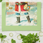 Een vrolijk Kerstfeest Theedoek (Gevouwen)