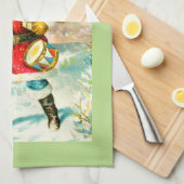 Een vrolijk Kerstfeest Theedoek (Quarter Fold)