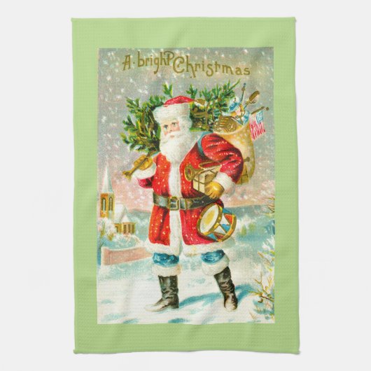 Een vrolijk Kerstfeest Theedoek (Verticaal)