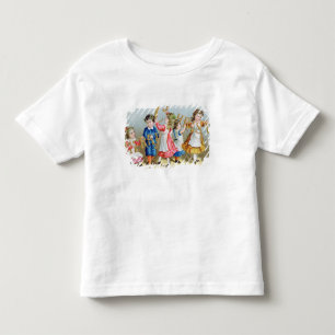 Een vrolijk kerstfeest', Victoriaans briefkaart Kinder Shirts