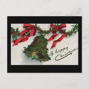 Een vrolijk kerstfeest Vintage Feestdagenkaart