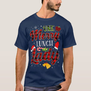 Een vrolijk kerstfeest voor de Lunch Lady T-shirt
