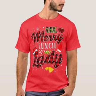 Een vrolijk kerstfeest voor de Lunch Lady T-shirt