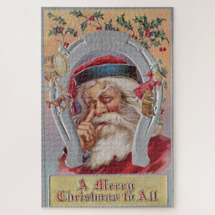 Een vrolijk kerstfeest voor iedereen van de Kerstm Legpuzzel