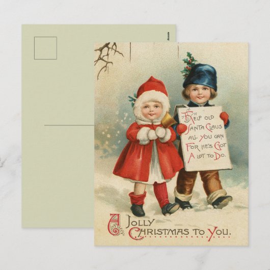 Een vrolijk kerstfeest voor u - Briefkaart (Voorkant / Achterkant)