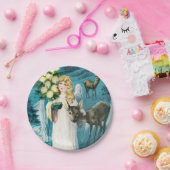 Een vrolijk kerstfeestartikel met Borden Papieren Bordje (Feest)