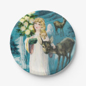 Een vrolijk kerstfeestartikel met Borden Papieren Bordje (Voorkant)