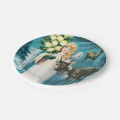 Een vrolijk kerstfeestartikel met Borden Papieren Bordje (Gekanteld)