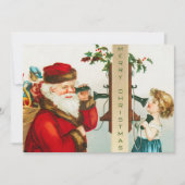 Een vrolijk Kerstman door Ellen Clapsaddle Kaart (Voorkant)